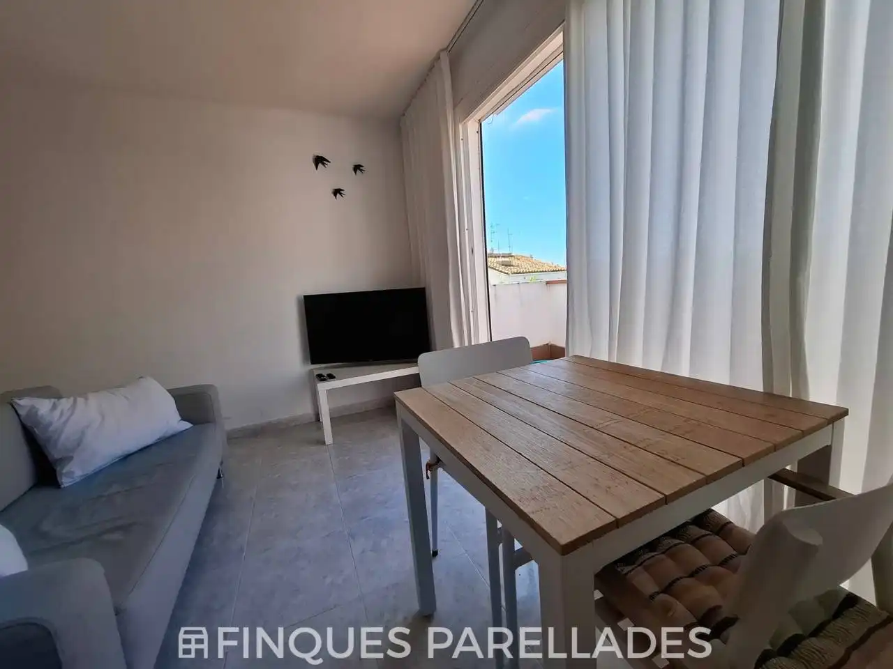 Sala d'estar de Estudi en venda en Centre