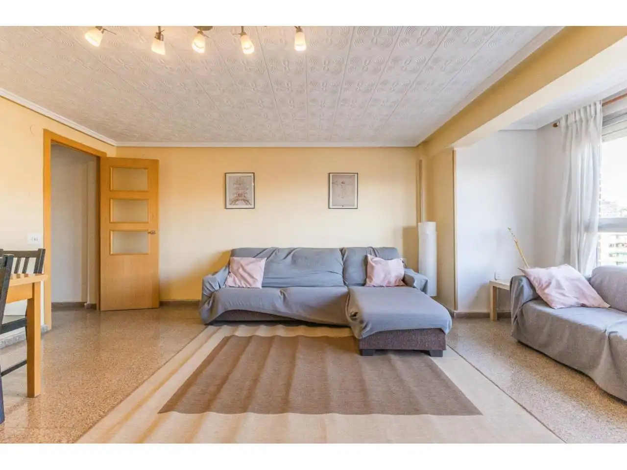 Sala de estar de Piso en venta en Valencia con Aire acondicionado y Balcón