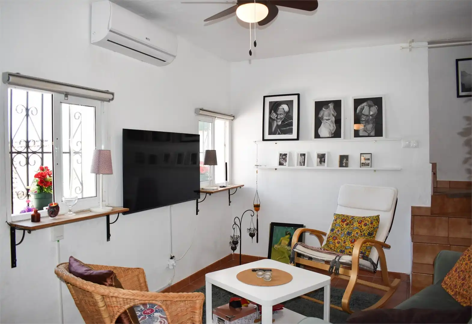 Sala de estar de Casa o chalet en venta en Iznate con Amueblado