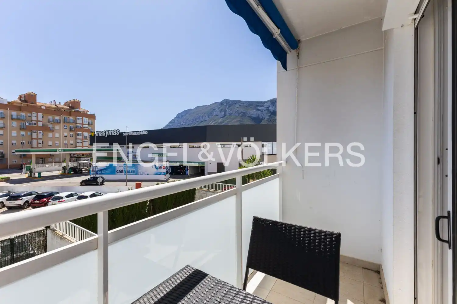 Terrace of Flat for rent in Dénia  with Air Conditioner, Heating and Swimming Pool