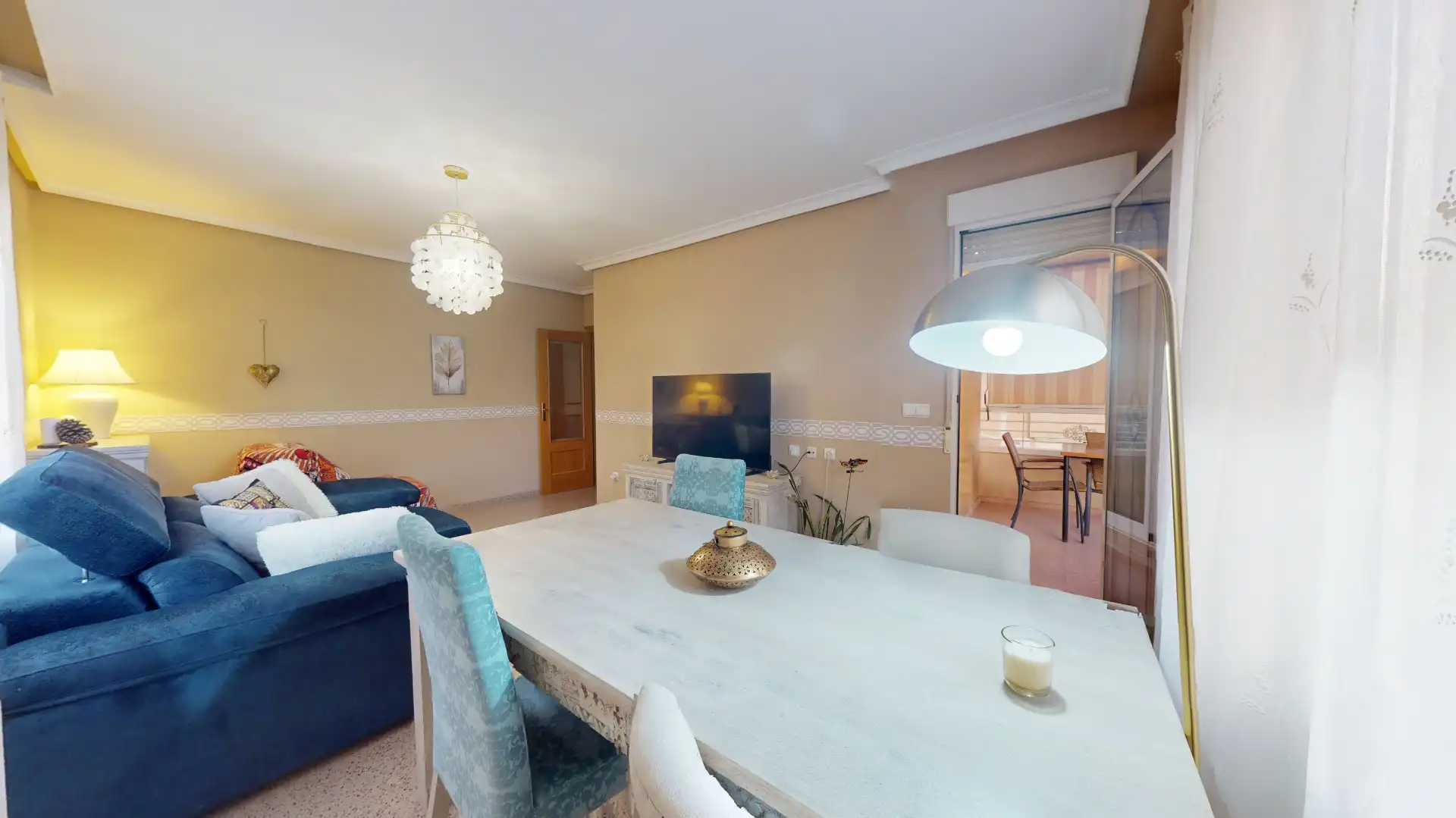 Sala de estar de Piso en venta en Elda con Terraza