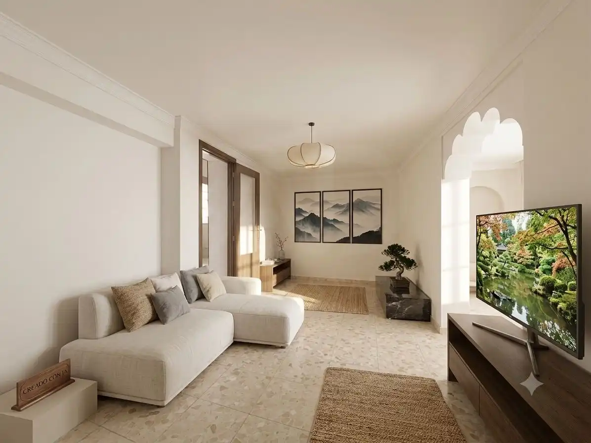 Sala de estar de Casa adosada en venta en Teba