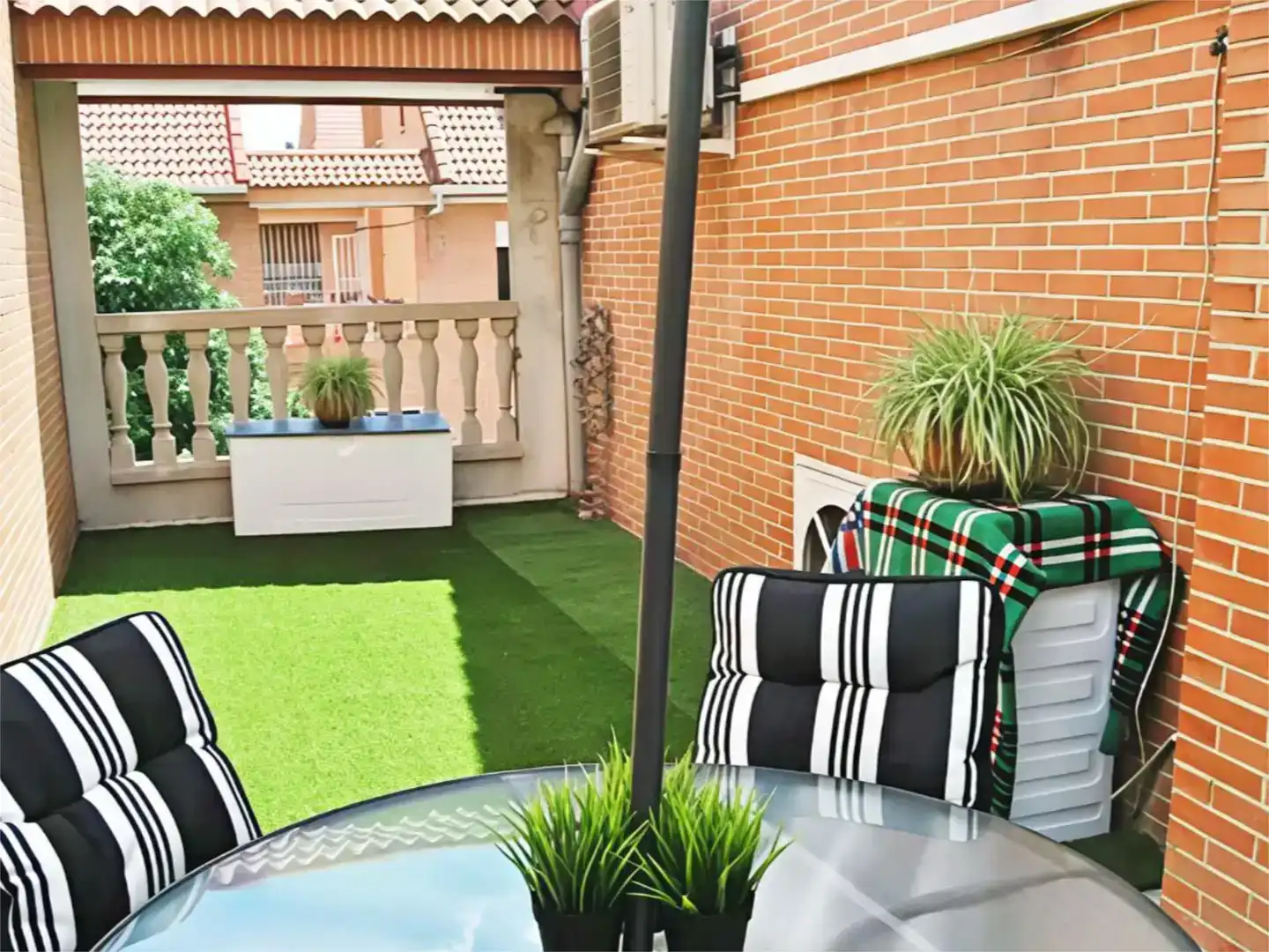 Terrace of Flat for sale in Getafe  with Air Conditioner, Swimming Pool and Balcony