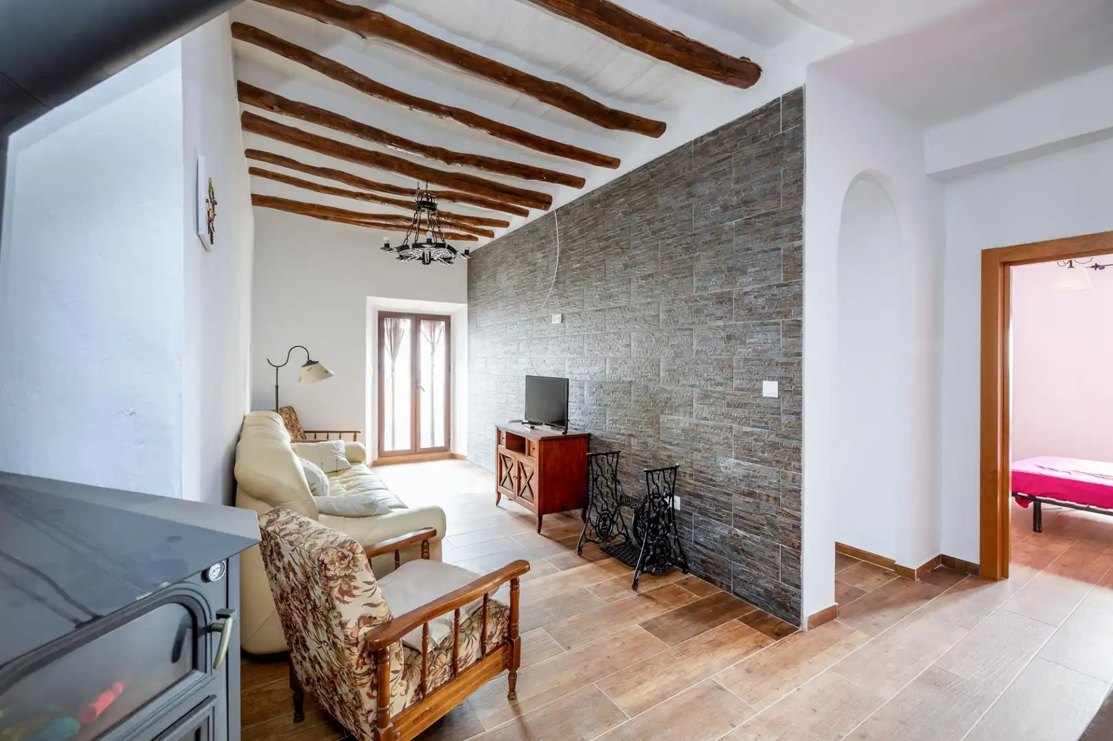 Sala de estar de Piso en venta en La Taha con Terraza