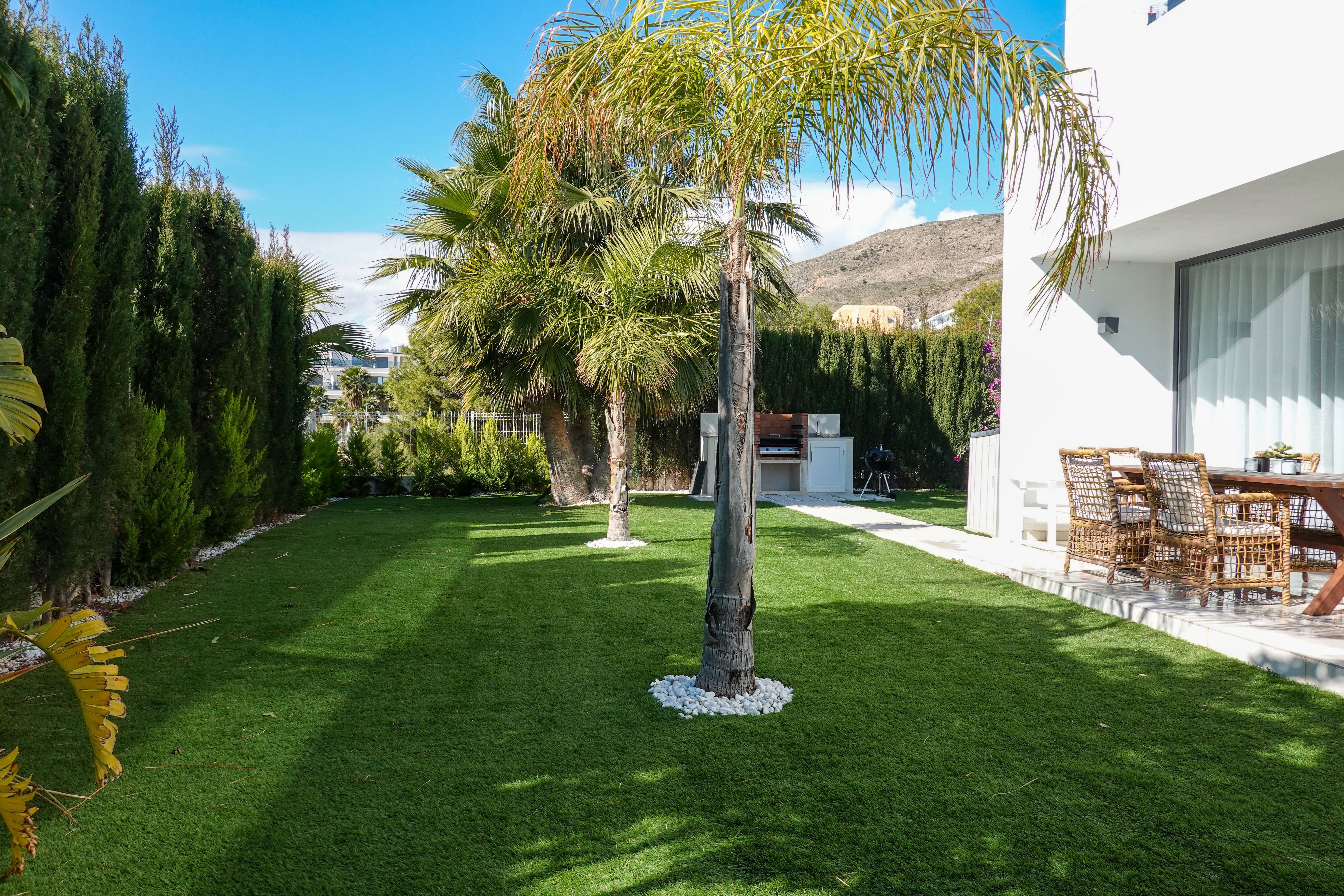 Jardín de Casa o chalet en venta en Finestrat con Aire acondicionado, Terraza y Piscina