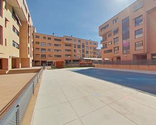 Exterior view of Flat for sale in  Madrid Capital  with Air Conditioner, Heating and Private garden
