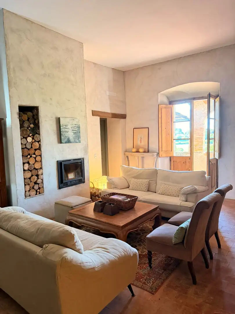 Sala de estar de Finca rústica en venta en Vilademuls