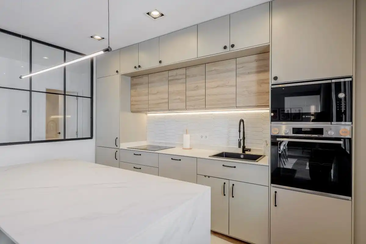 Kitchen of Flat for rent in Madrid  with Air Conditioner, Heating and Terrace