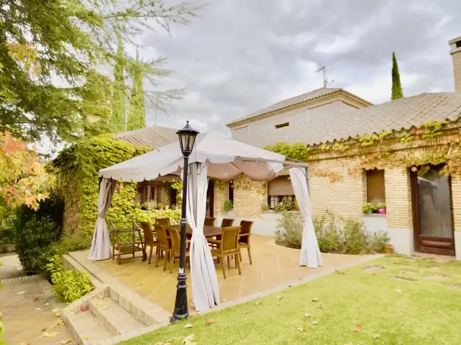 Terraza de Casa o chalet en venta en Las Rozas de Madrid con Aire acondicionado, Calefacción y Jardín privado