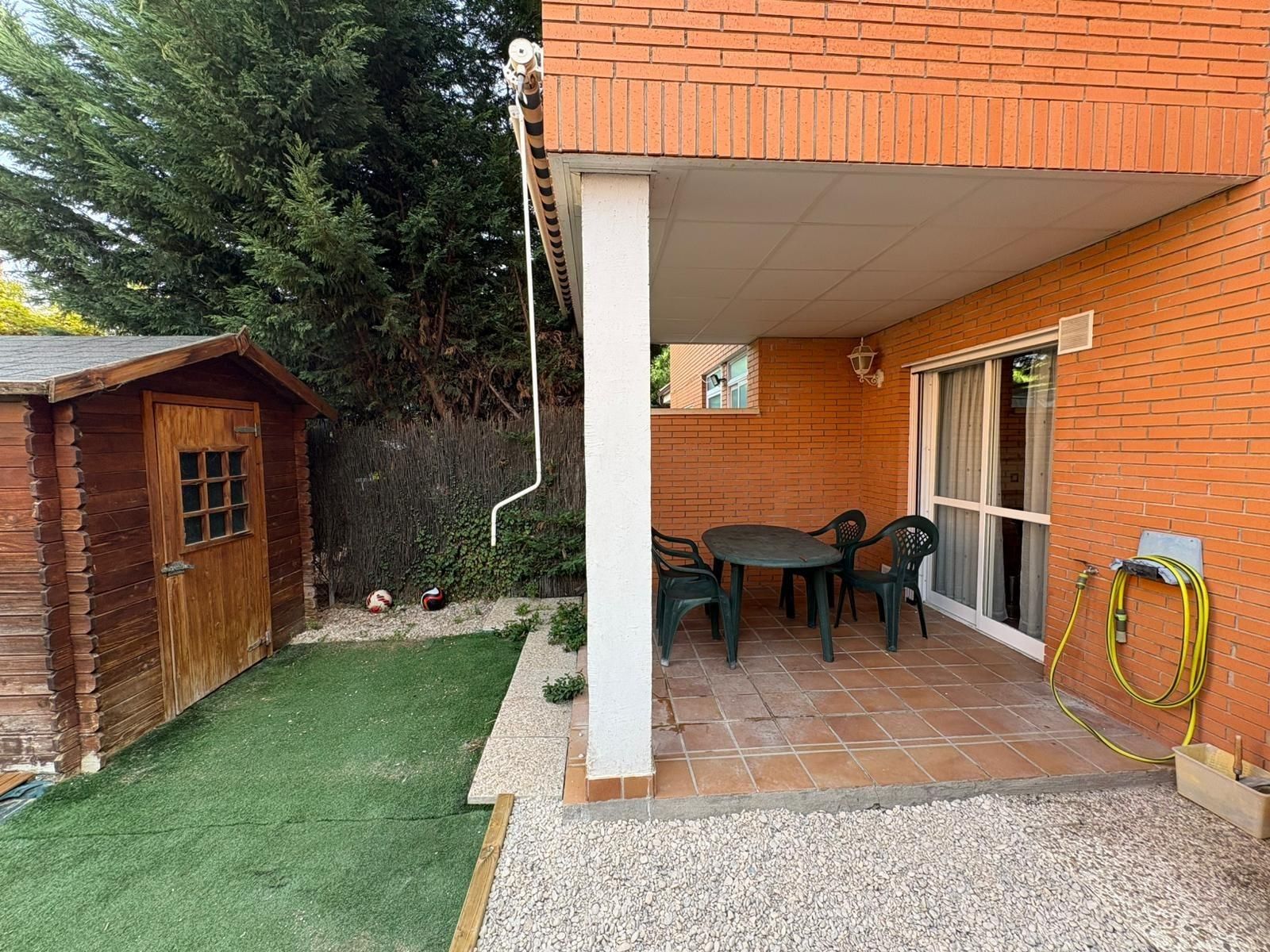 Jardí de Casa adosada de lloguer en La Pedraja de Portillo  amb Calefacció, Jardí privat i Piscina comunitària