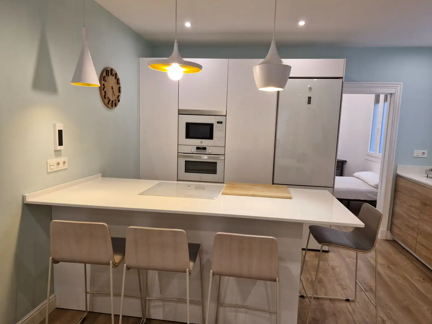 Kitchen of Flat for rent in Bilbao   with Heating, Parquet flooring and Furnished