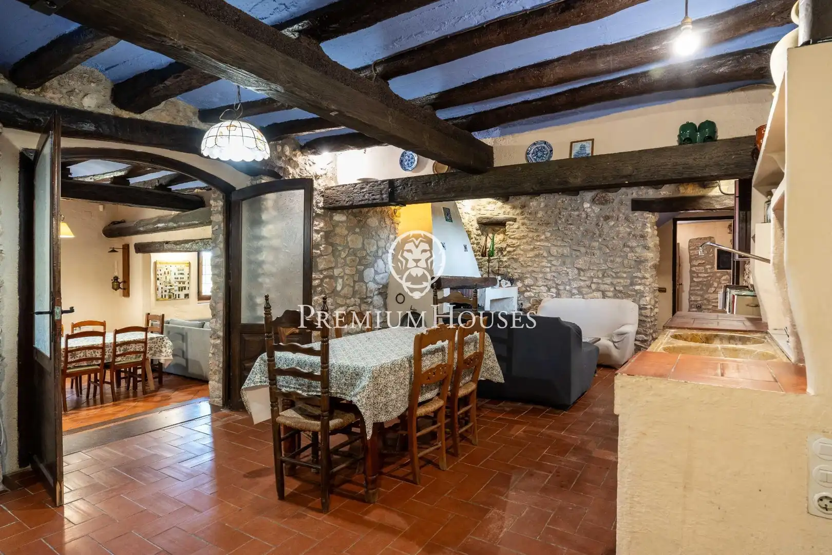Dining room of Country homes for sale in El Catllar   with Heating, Private garden and Terrace