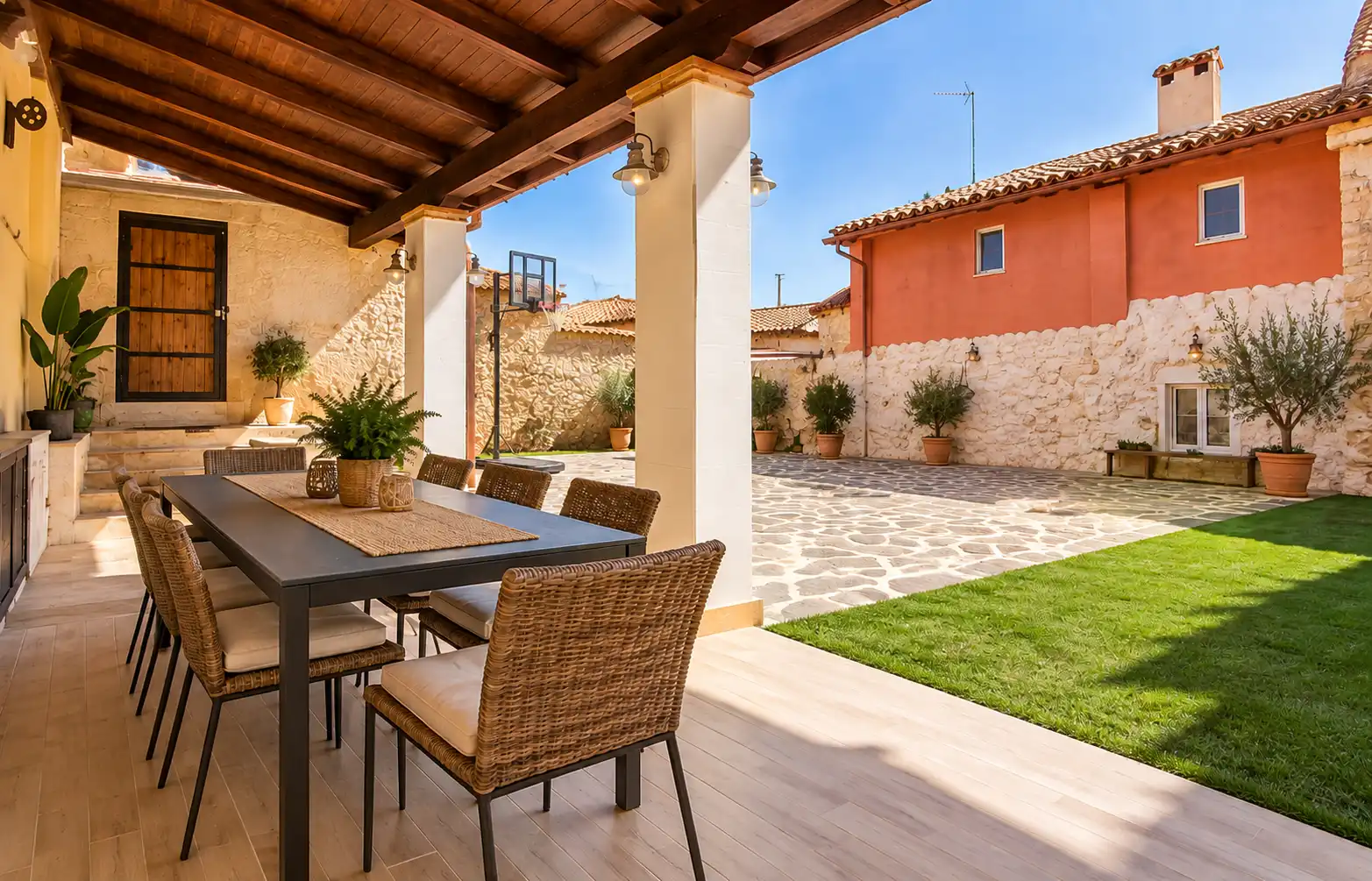 Terraza de Casa o chalet en venta en Los Santos de la Humosa, Madrid