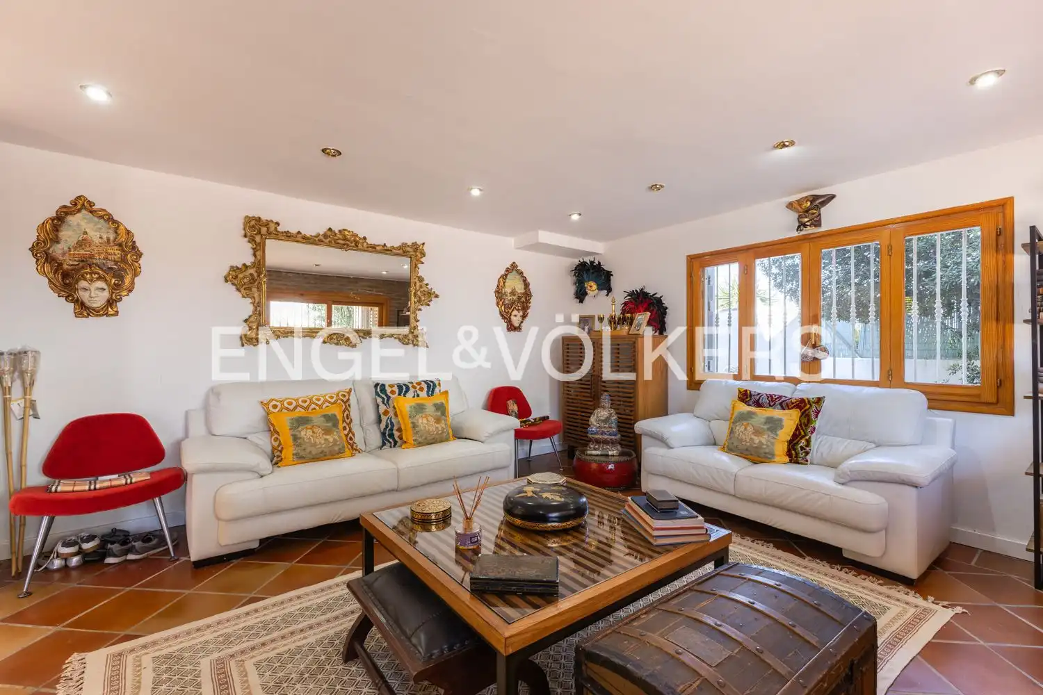 Living room of Houses for rent in Riba-roja de Túria  with Air Conditioner, Heating and Private garden