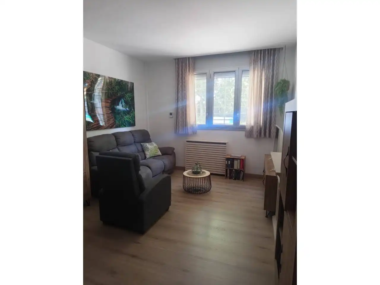 Living room of Flat for sale in La Roca del Vallès  with Air Conditioner, Heating and Private garden