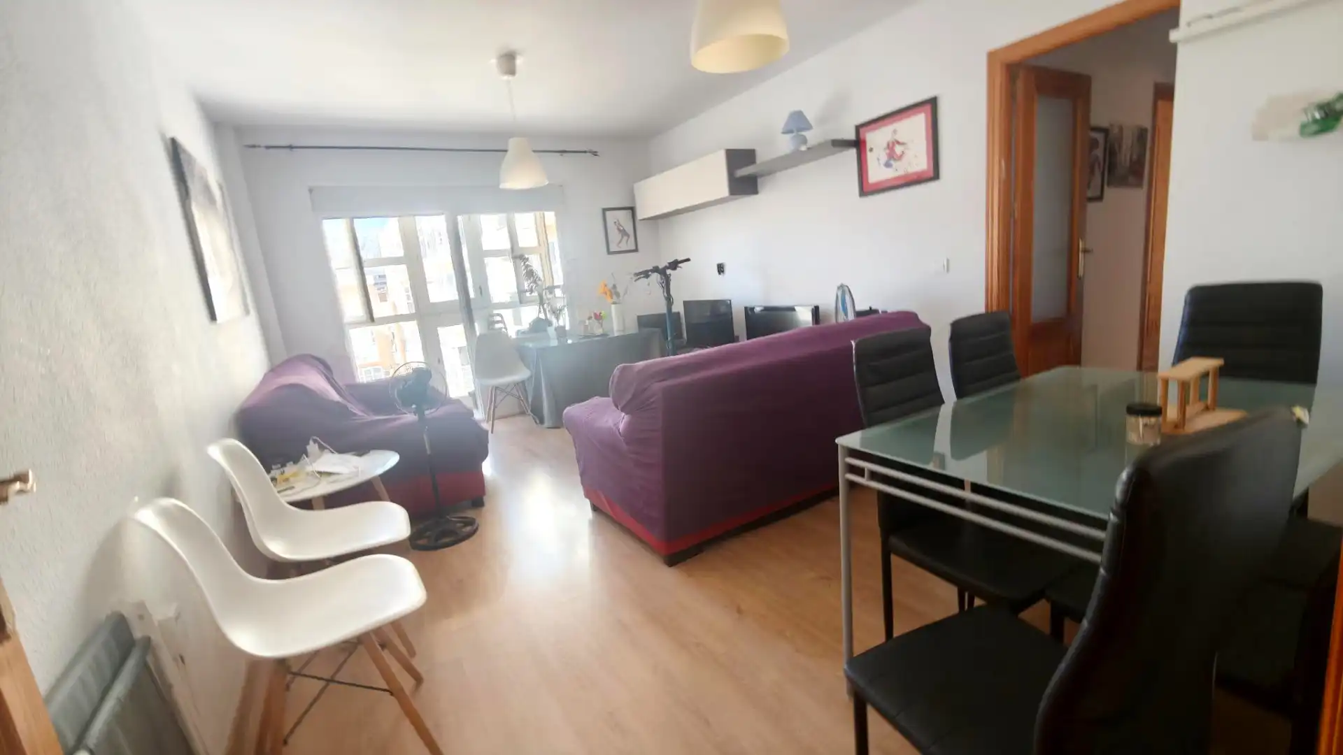 Sala d'estar de Pis en venda en Roquetas de Mar amb Moblat i Balcó