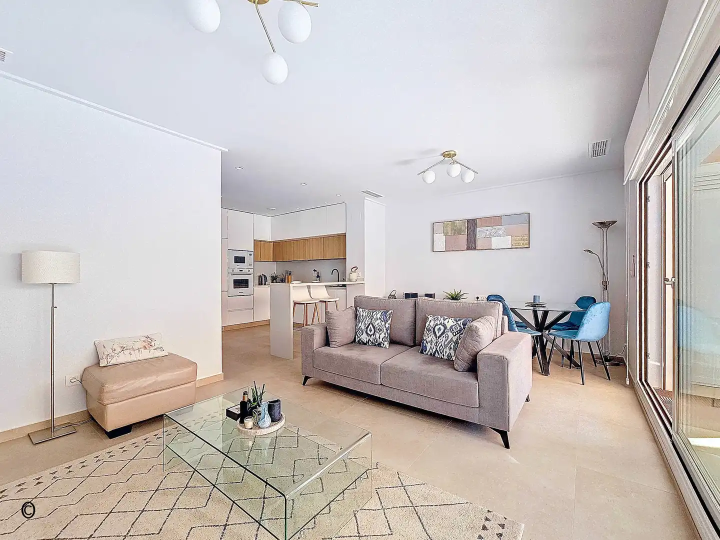Sala de estar de Apartamento en venta en Guardamar del Segura con Aire acondicionado, Calefacción y Terraza