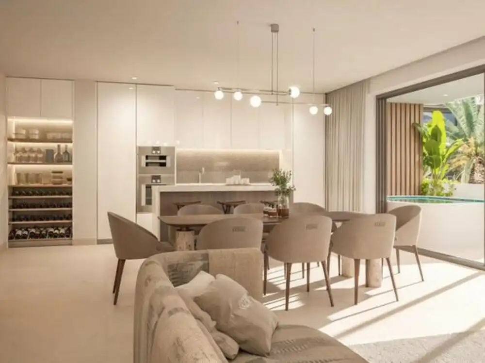 Sala de estar de Apartamento en venta en Marbella con Aire acondicionado, Calefacción y Terraza
