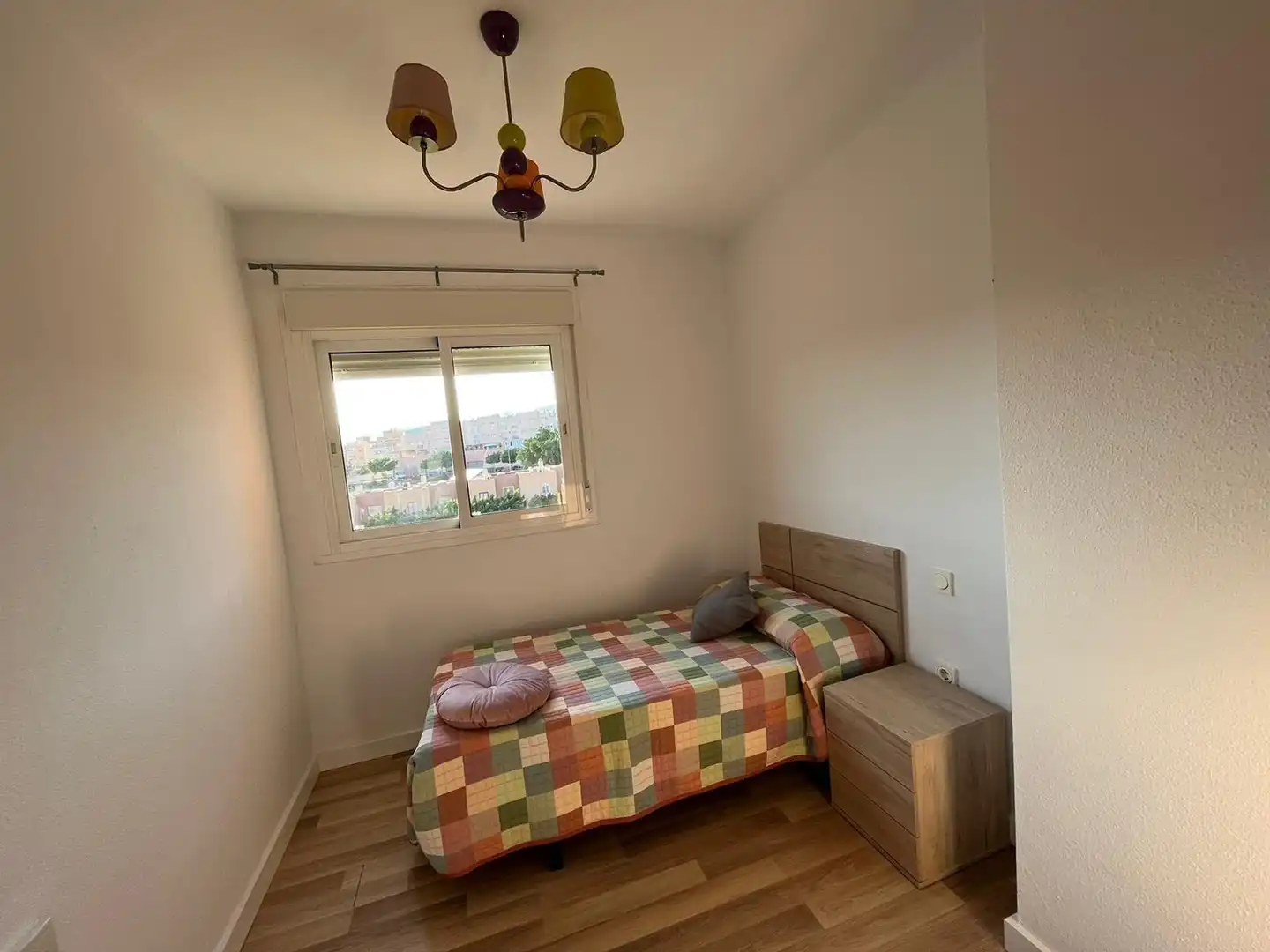 Bedroom of Apartments for rent in Almería  with Air Conditioner, Heating and Furnished