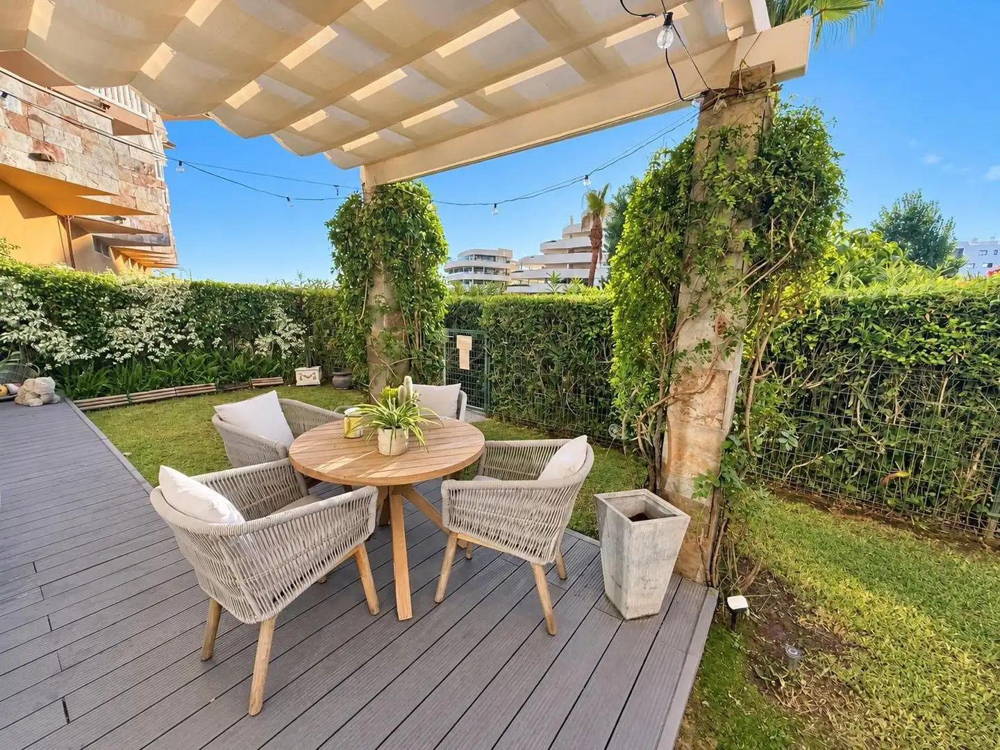 Terraza de Piso en venta en Fuengirola con Aire acondicionado, Jardín privado y Terraza