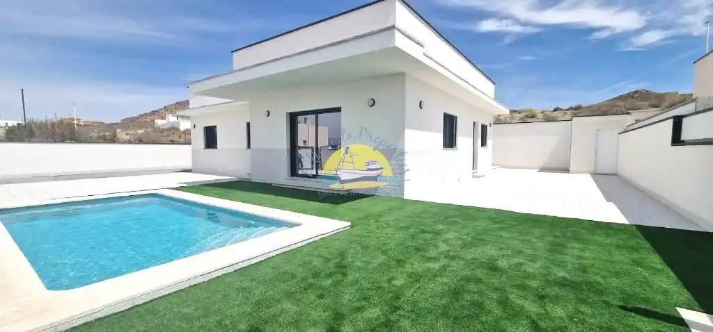 Vista exterior de Casa o chalet en venta en Mazarrón con Jardín privado, Terraza y Piscina