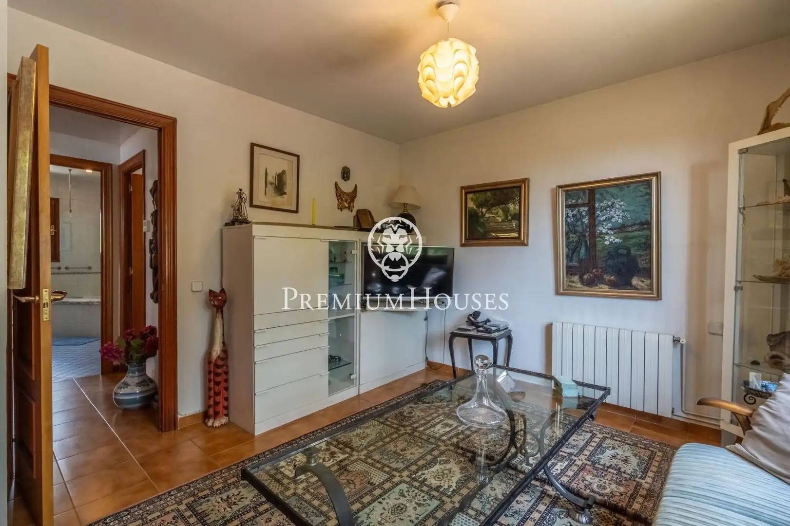 Sala d'estar de Casa o xalet en venda en Arenys de Munt amb Calefacció, Jardí privat i Terrassa