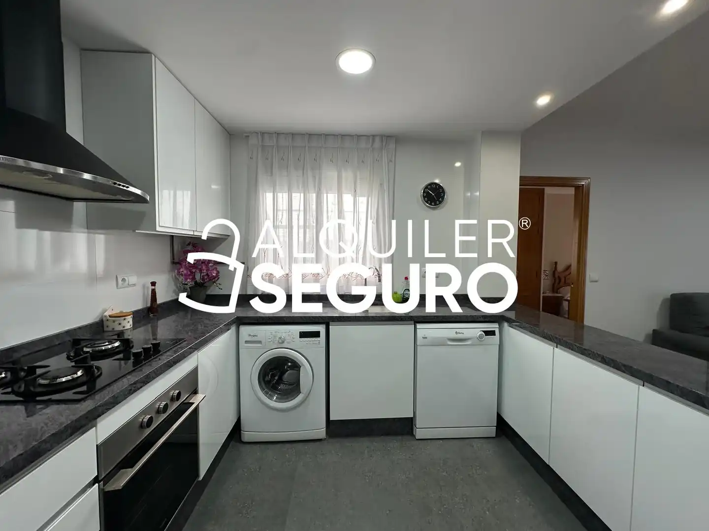 Kitchen of Flat for rent in Chiva  with Air Conditioner, Terrace and Furnished
