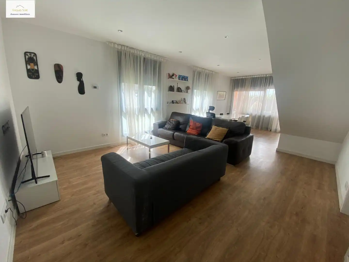 Living room of Houses for sale in La Roca del Vallès  with Air Conditioner, Heating and Private garden