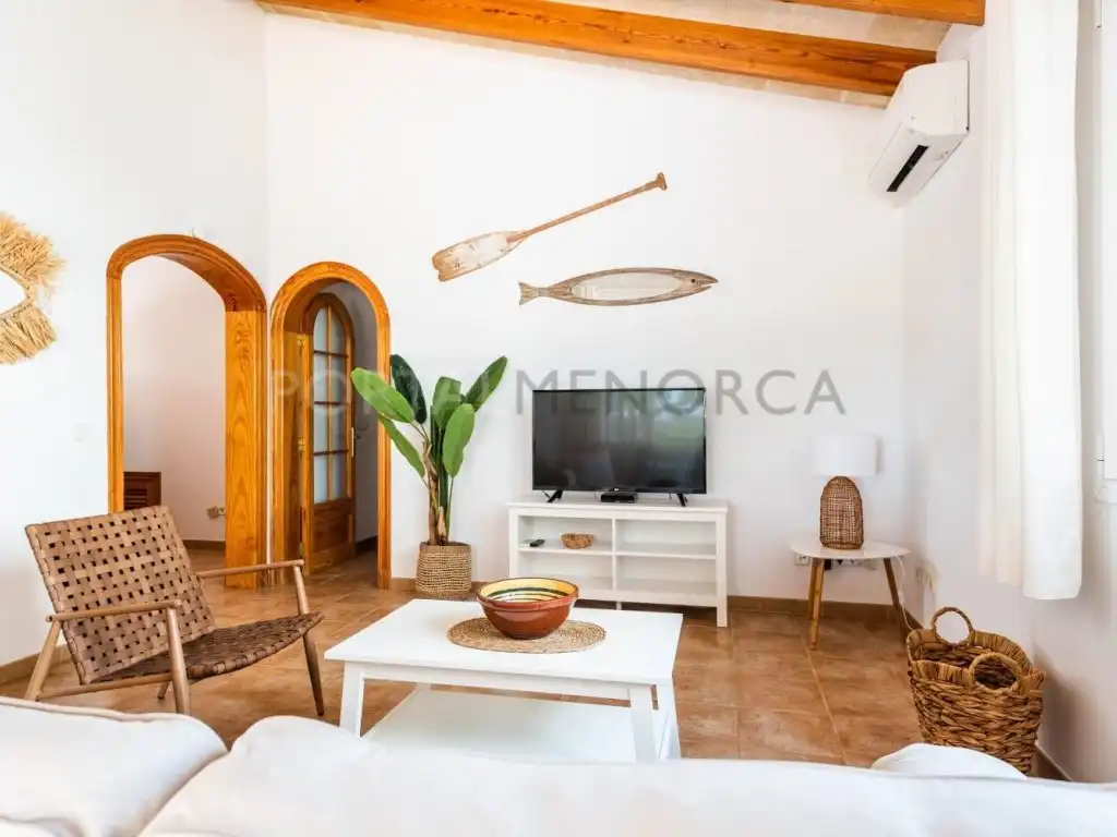 Sala de estar de Casa o chalet en venta en Ciutadella de Menorca con Piscina