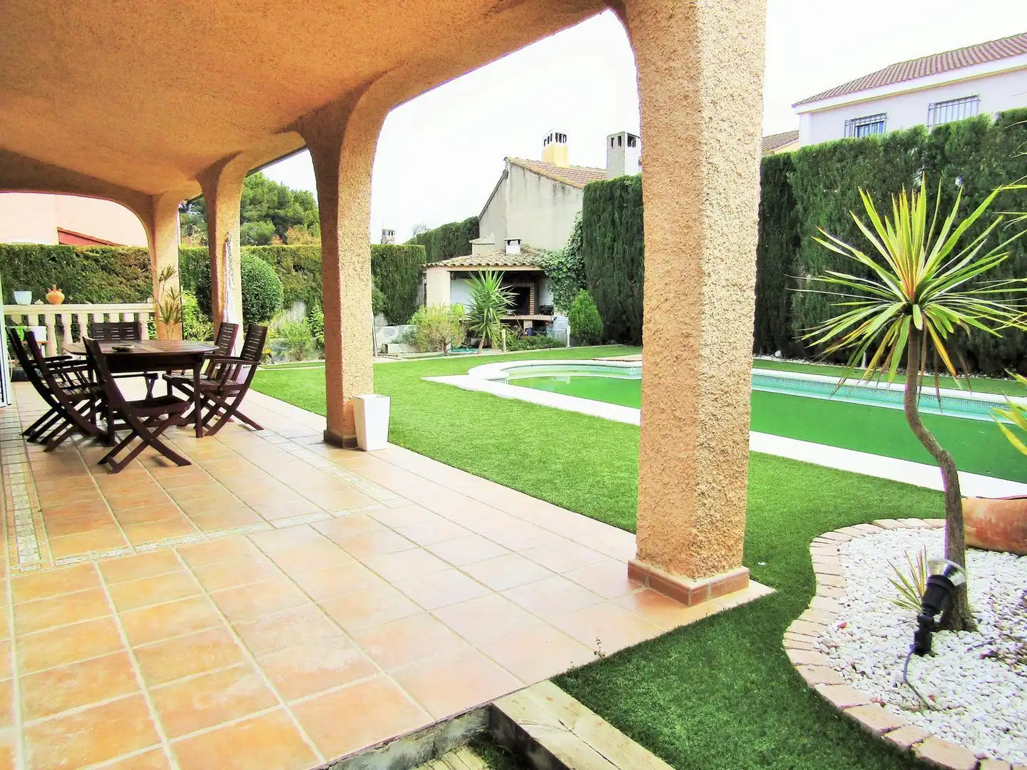 Terraza de Casa o chalet de alquiler en San Antonio de Benagéber con Aire acondicionado, Calefacción y Jardín privado