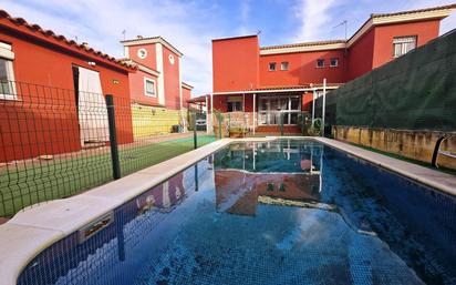 Swimming pool of Single-family semi-detached for sale in Salteras  with Air Conditioner, Terrace and Storage room