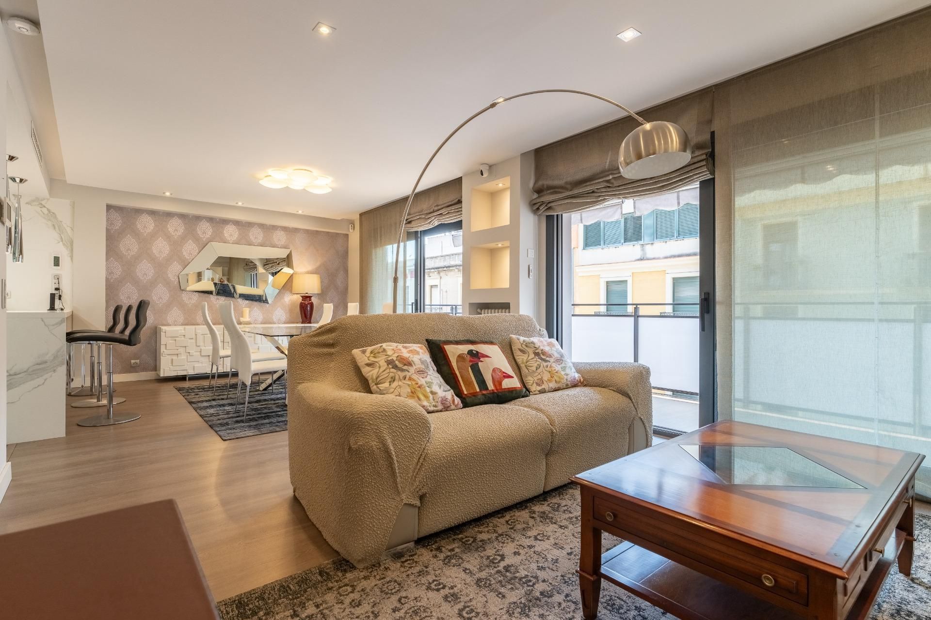 Sala de estar de Piso en venta en Reus con Aire acondicionado, Calefacción y Parquet