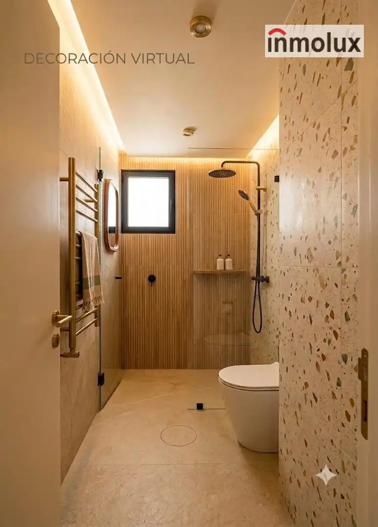 Badezimmer von Wohnung zum Verkauf in Alicante / Alacant mit Klimaanlage, Heizung und Terrasse