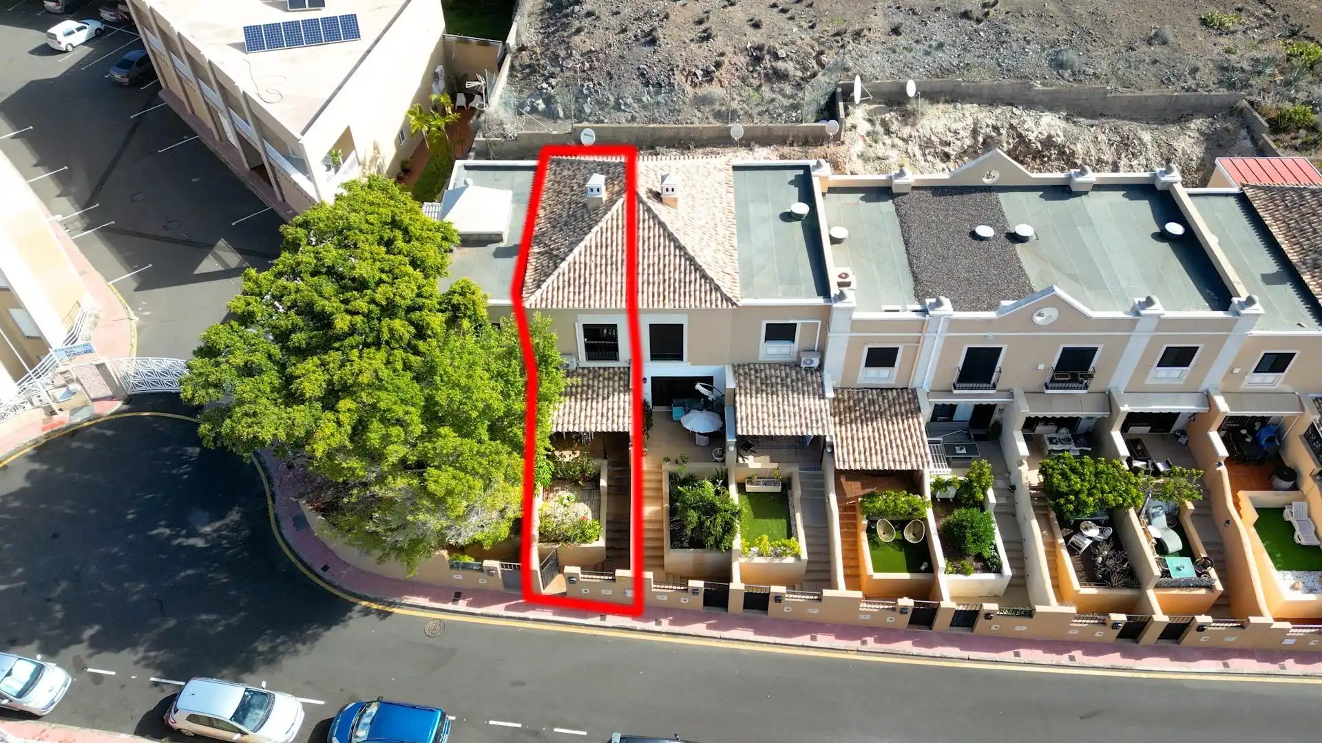 Vista exterior de Casa adosada en venta en El Rosario con Aire acondicionado, Jardín privado y Terraza