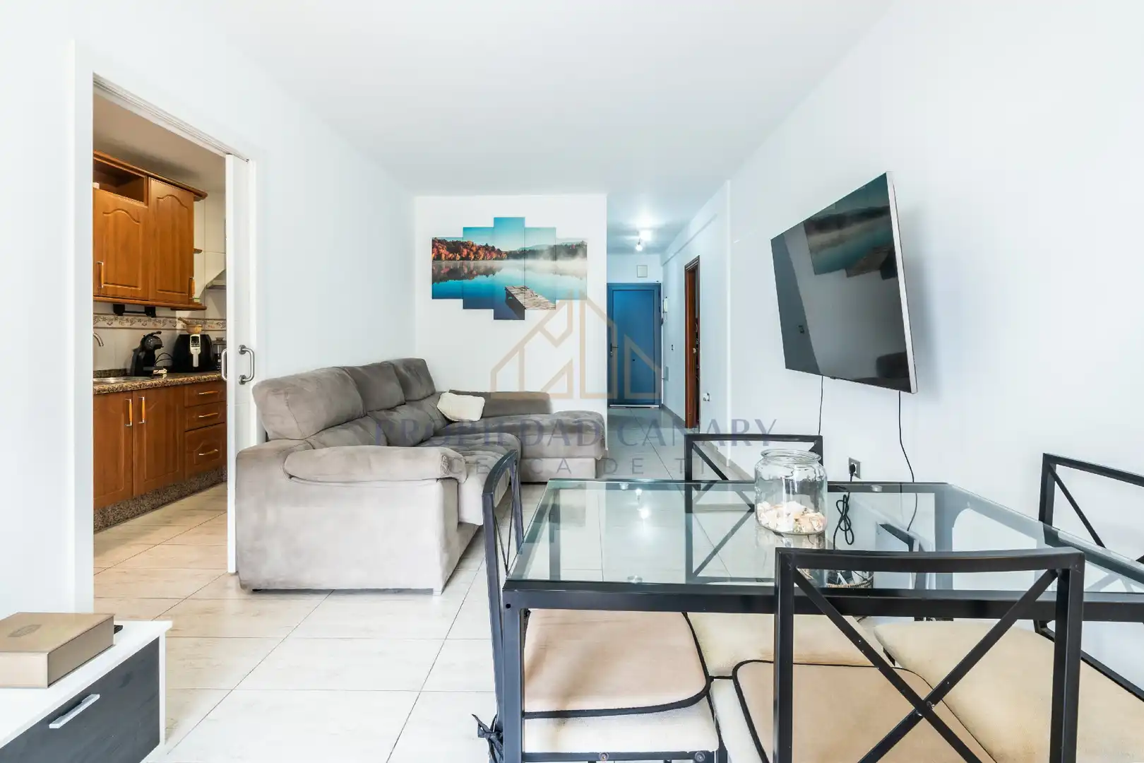 Living room of Flat for sale in Arona  with Air Conditioner, Terrace and Furnished