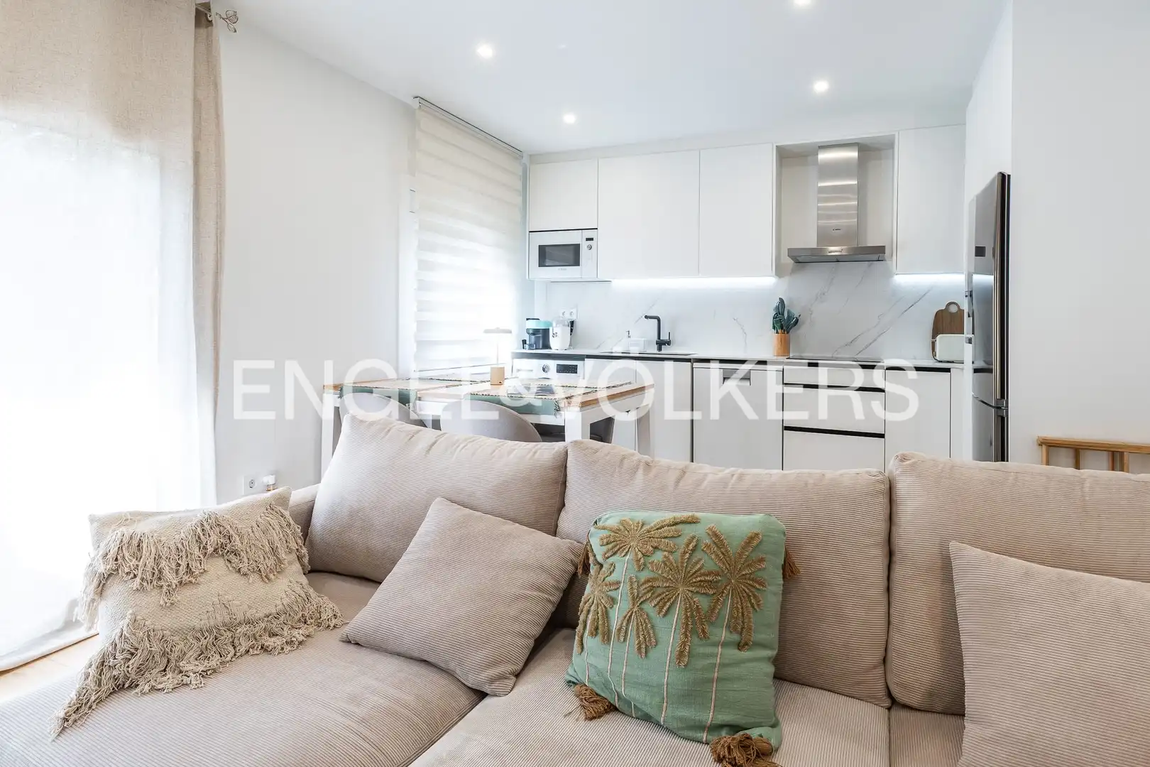 Sala de estar de Piso en venta en Mataró con Aire acondicionado, Calefacción y Parquet