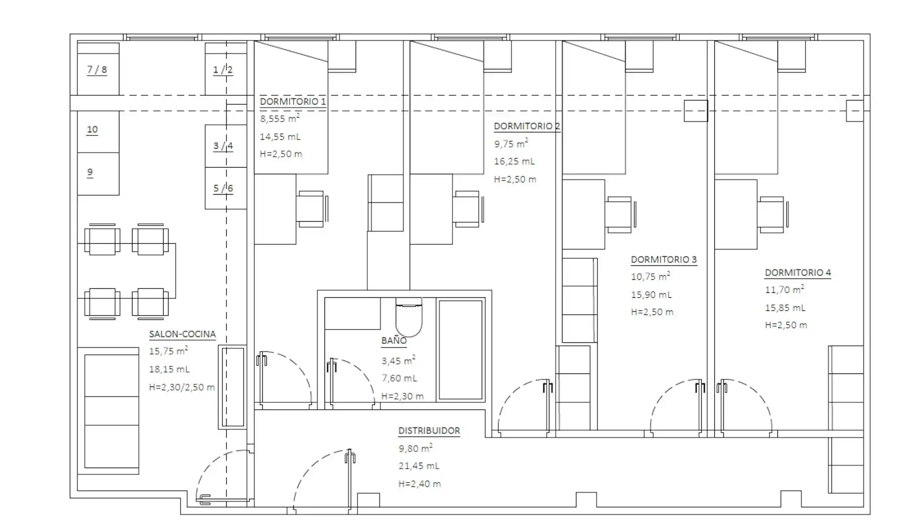 Flat for rent in Madrid  with Heating, Furnished and Washing machine