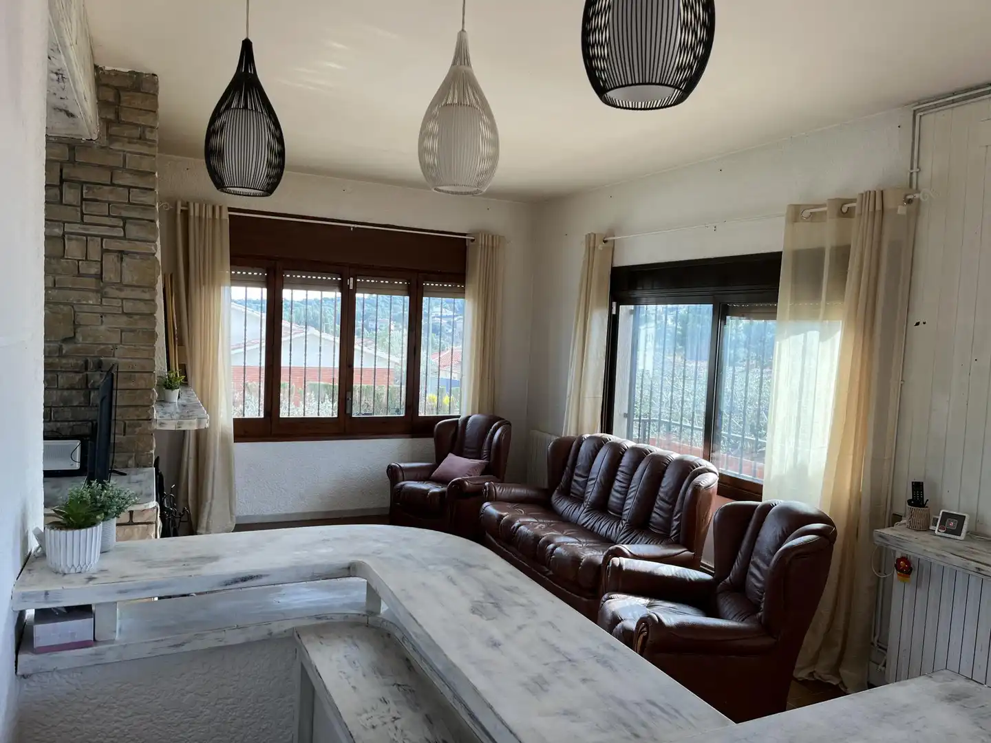 Sala de estar de Casa o chalet en venta en Collbató con Calefacción, Terraza y Piscina