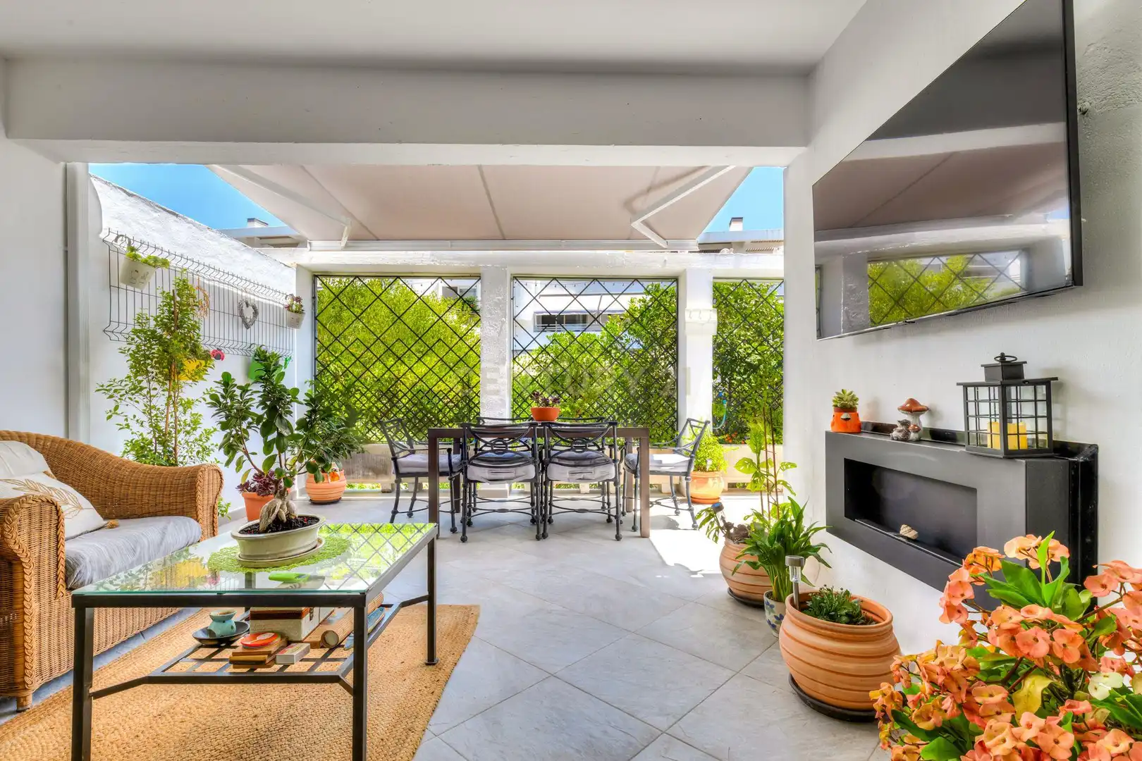 Terraza de Apartamento en venta en Mijas con Aire acondicionado, Jardín privado y Trastero