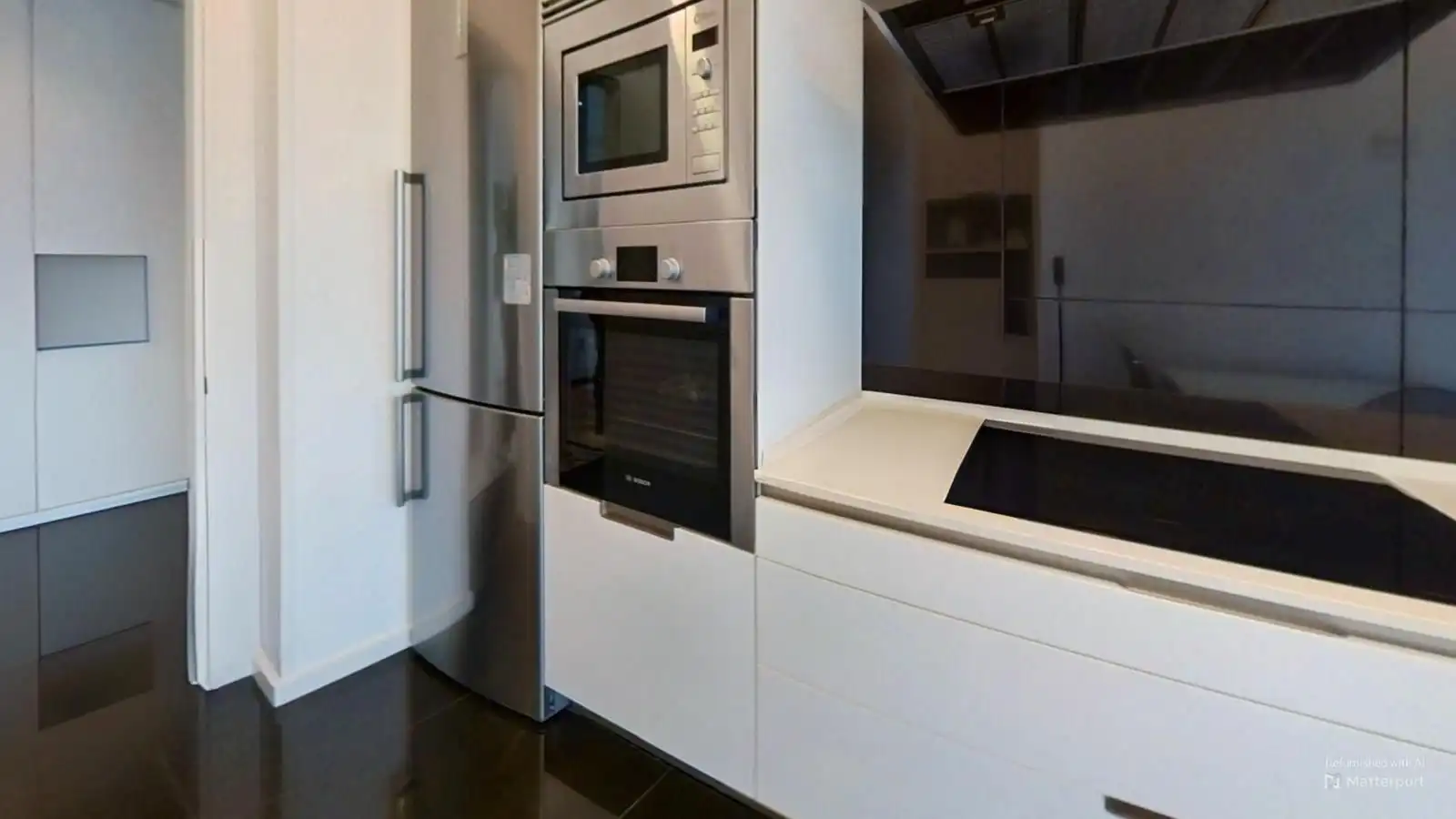 Kitchen of Flat for sale in Santiago de Compostela   with Air Conditioner, Heating and Terrace