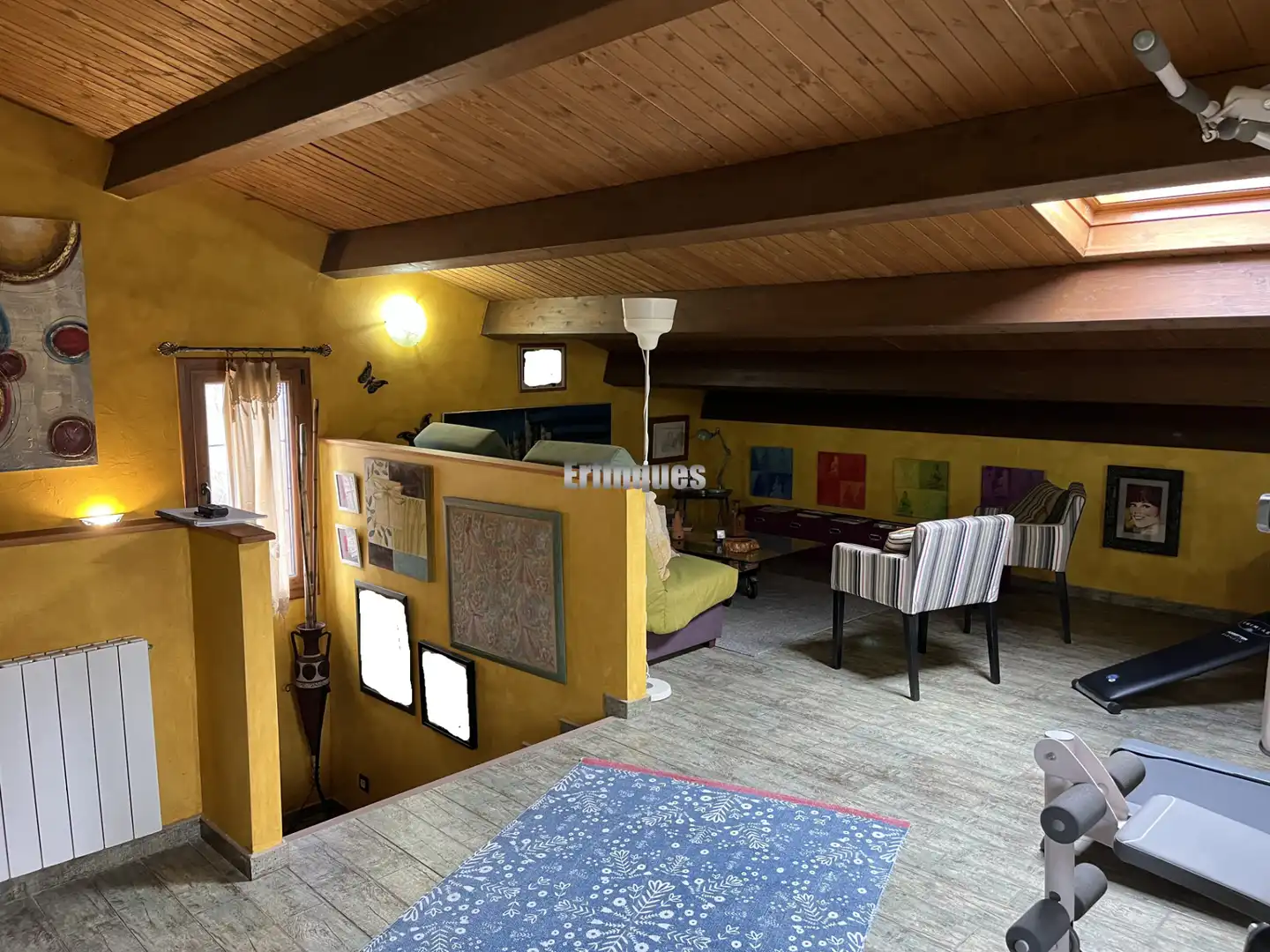 Wohnzimmer von Haus oder Chalet zum Verkauf in Rubí mit Klimaanlage, Heizung und Privatgarten