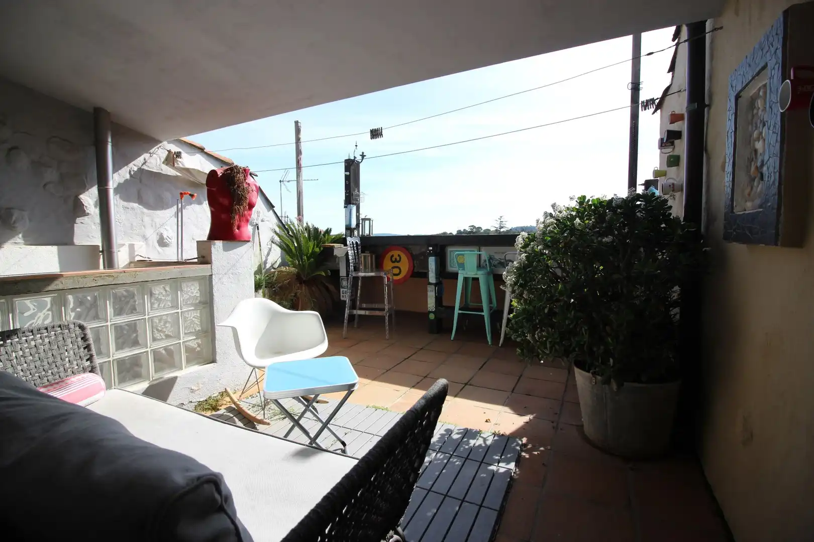 Terrace of Houses for sale in Besalú  with Heating, Terrace and Swimming Pool