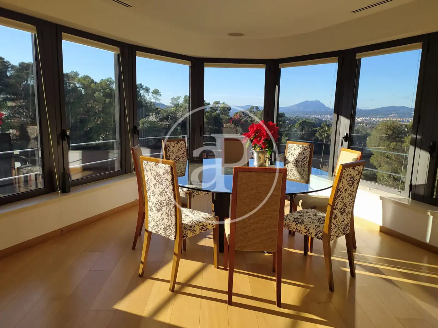 Dining room of Houses for sale in Sant Cugat del Vallès  with Air Conditioner, Heating and Private garden