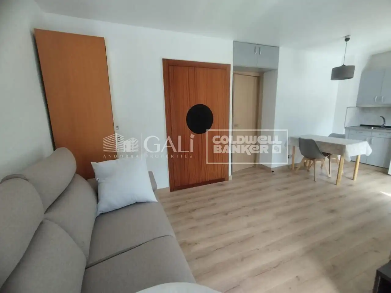 Sala de estar de Estudio de alquiler en Encamp con Calefacción, Parquet y Terraza