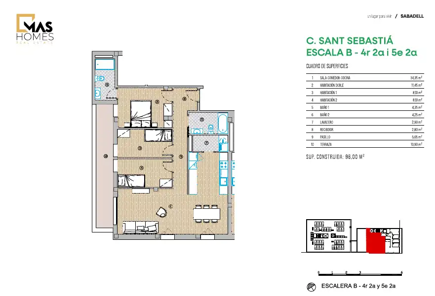 Wohnung zum Verkauf in Carrer de Sant Sebastià, 6, Eixample