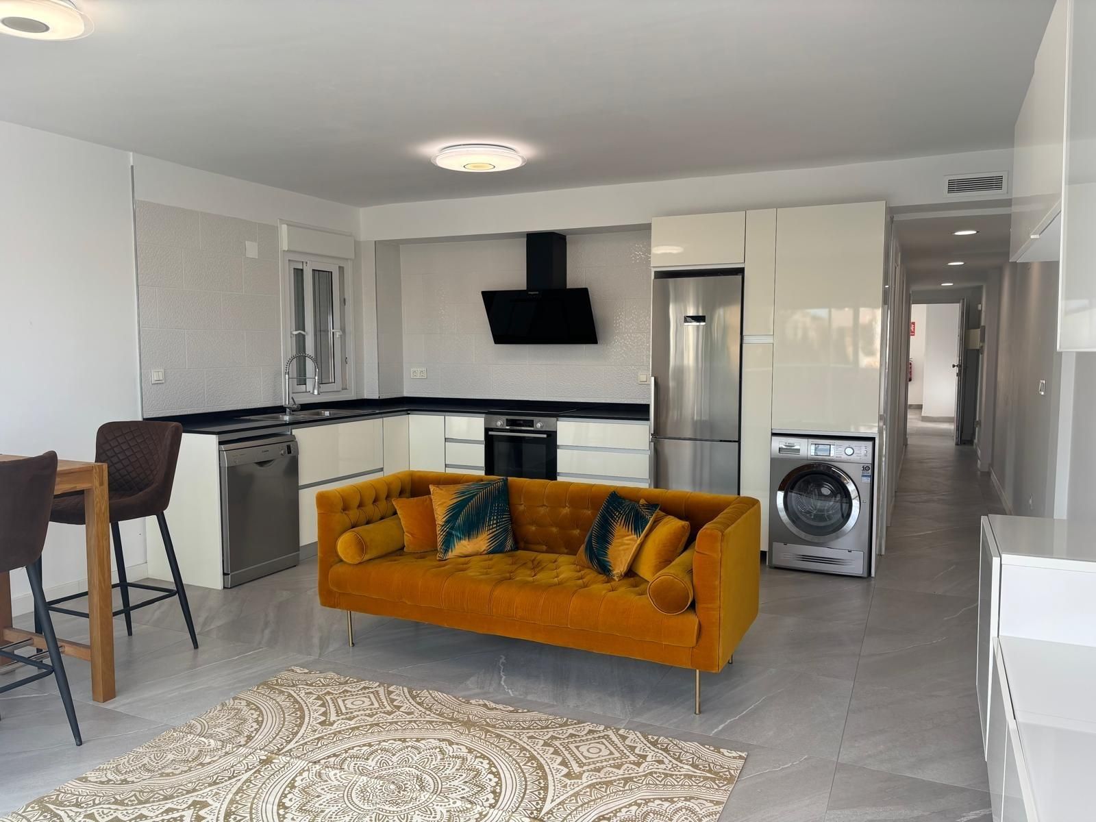 Living room of Flat to rent in Santa Pola  with Private garden, Terrace and Furnished