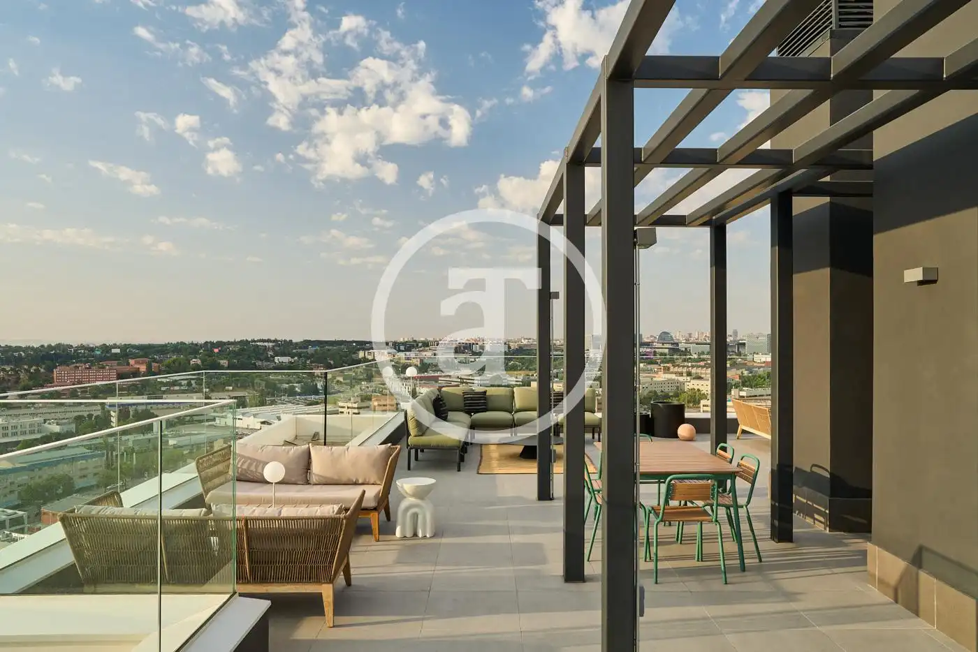 Terrasse von Wohnung zur Miete in Alcobendas mit Klimaanlage, Heizung und Möbliert