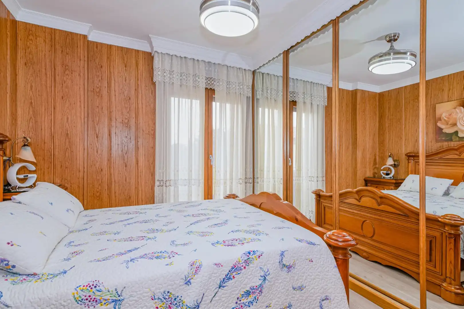 Schlafzimmer von Einfamilien-Reihenhaus zum Verkauf in Vegas del Genil mit Klimaanlage, Terrasse und Schwimmbad