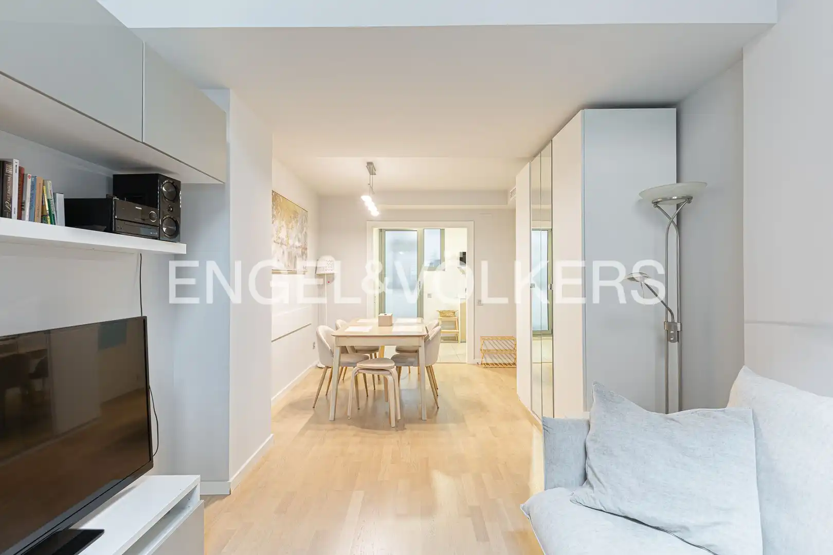 Living room of Flat for sale in Barcelona  with Air Conditioner, Heating and Parquet flooring