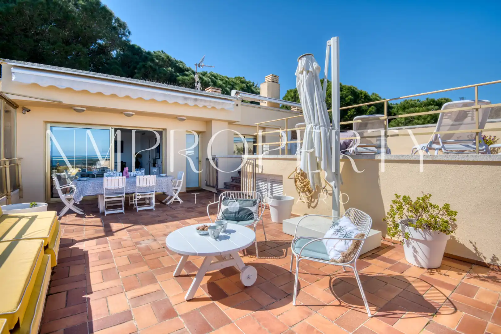 Terraza de Ático de alquiler en Sant Feliu de Guíxols con Aire acondicionado, Terraza y Piscina